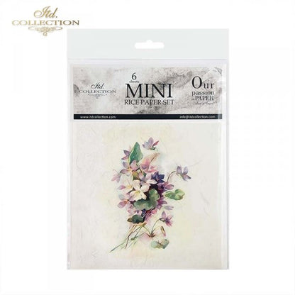 Decoupage Mini Rice Paper Set - Spring Flowers V