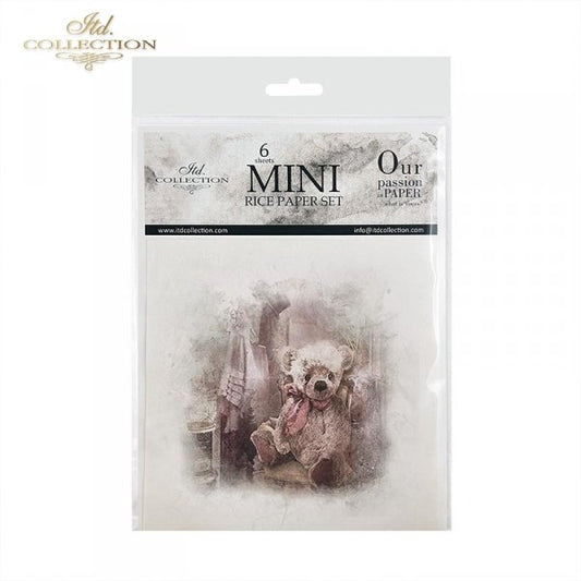 Decoupage Mini Rice Paper Set - Teddy Bears