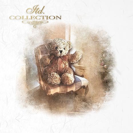 Decoupage Mini Rice Paper Set - Teddy Bears