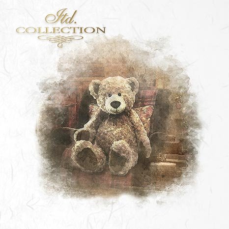 Decoupage Mini Rice Paper Set - Teddy Bears