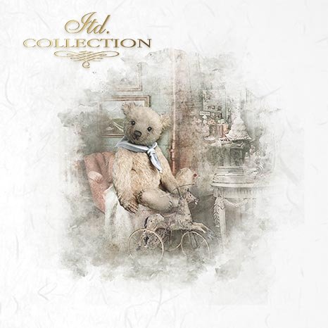 Decoupage Mini Rice Paper Set - Teddy Bears