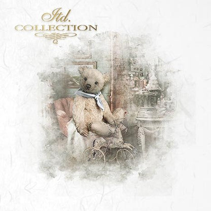 Decoupage Mini Rice Paper Set - Teddy Bears