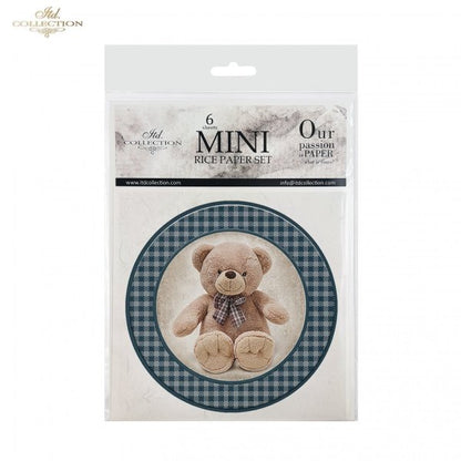 Decoupage Mini Rice Paper Set - Teddy Bears II