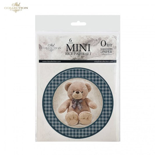 Decoupage Mini Rice Paper Set - Teddy Bears II