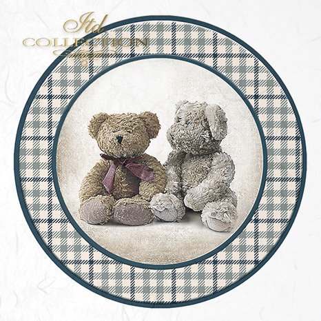 Decoupage Mini Rice Paper Set - Teddy Bears II