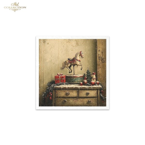 Decoupage Mini Rice Paper Set - Toy Christmas (Special Pre-Order)