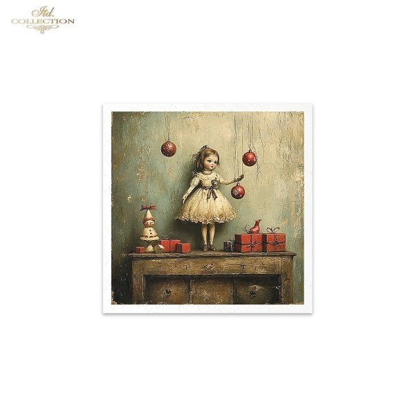 Decoupage Mini Rice Paper Set - Toy Christmas (Special Pre-Order)