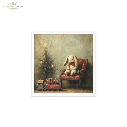 Decoupage Mini Rice Paper Set - Toy Christmas (Special Pre-Order)