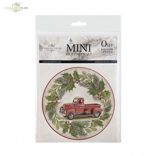 Decoupage Mini Rice Paper Set - Toy Wreaths