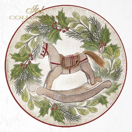 Decoupage Mini Rice Paper Set - Toy Wreaths