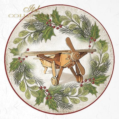 Decoupage Mini Rice Paper Set - Toy Wreaths