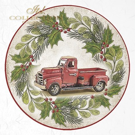 Decoupage Mini Rice Paper Set - Toy Wreaths