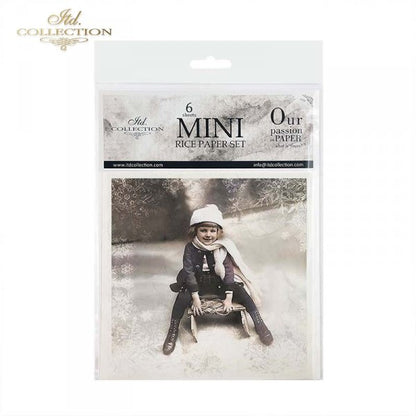 Decoupage Mini Rice Paper Set - Vintage Children