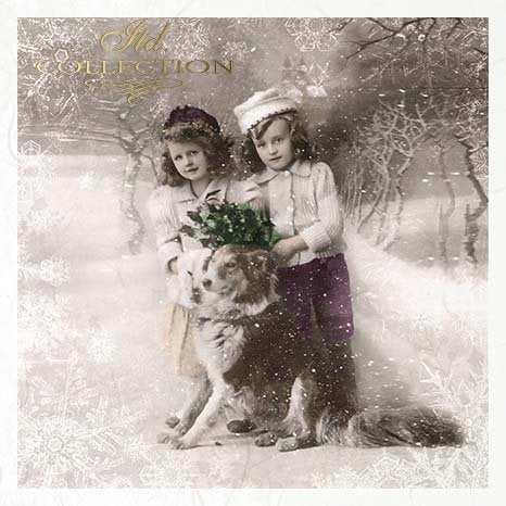 Decoupage Mini Rice Paper Set - Vintage Children