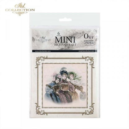 Decoupage Mini Rice Paper Set - Vintage Frames