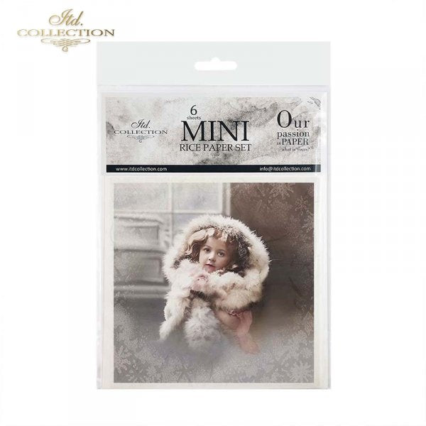 Decoupage Mini Rice Paper Set - Vintage Girls