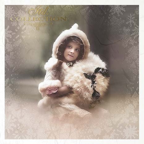 Decoupage Mini Rice Paper Set - Vintage Girls