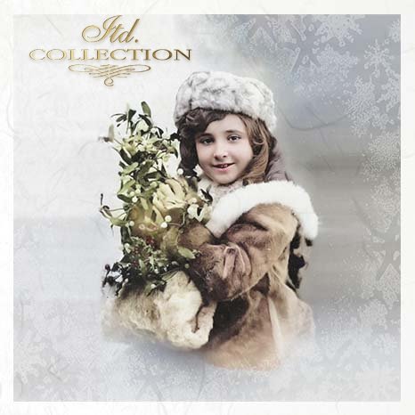 Decoupage Mini Rice Paper Set - Vintage Girls