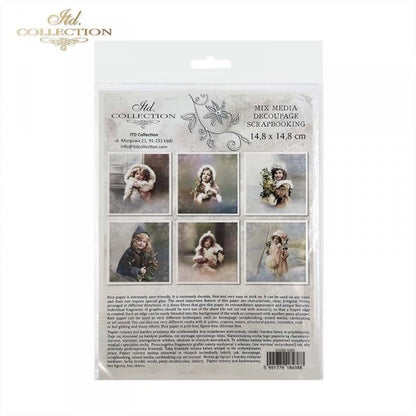 Decoupage Mini Rice Paper Set - Vintage Girls