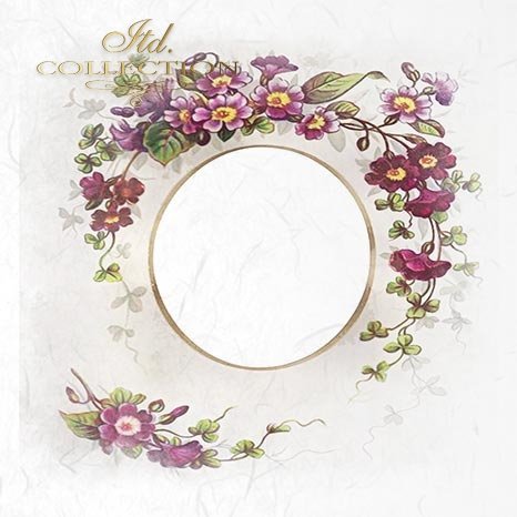Decoupage Mini Rice Paper Set - Wildflower Frames