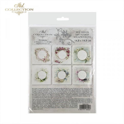 Decoupage Mini Rice Paper Set - Wildflower Frames