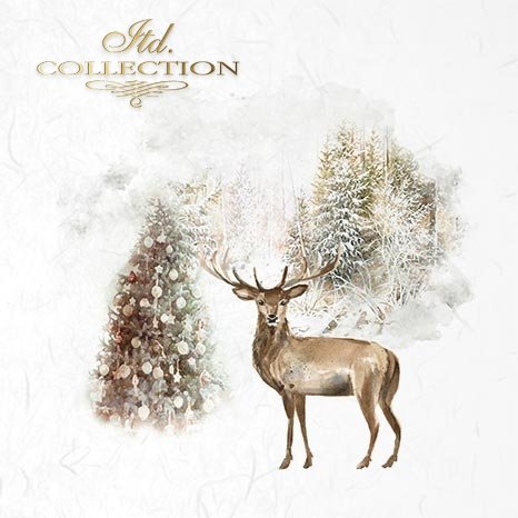 Decoupage Mini Rice Paper Set - Winter Animals