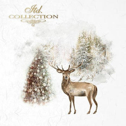 Decoupage Mini Rice Paper Set - Winter Animals