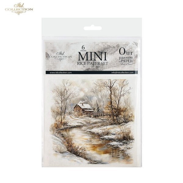 Decoupage Mini Rice Paper Set - Winter Scenery II (Special Pre-Order)