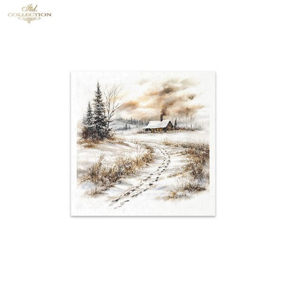 Decoupage Mini Rice Paper Set - Winter Scenery II (Special Pre-Order)
