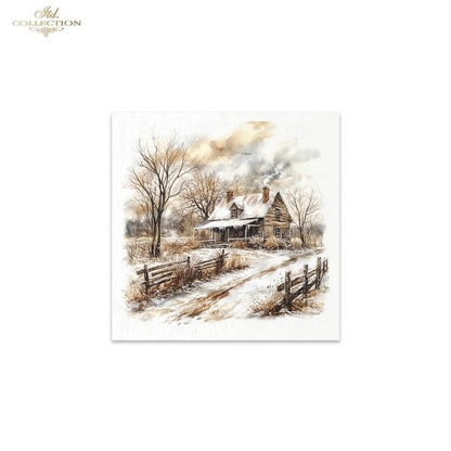 Decoupage Mini Rice Paper Set - Winter Scenery II (Special Pre-Order)