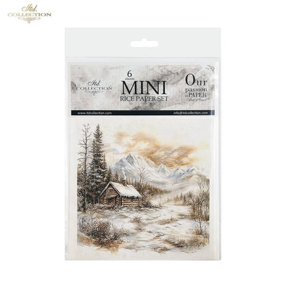 Decoupage Mini Rice Paper Set - Winter Scenery (Special Pre-Order)