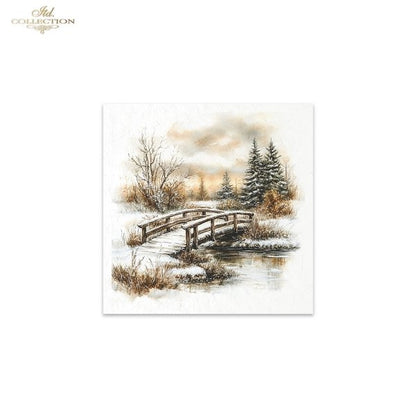 Decoupage Mini Rice Paper Set - Winter Scenery (Special Pre-Order)