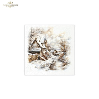 Decoupage Mini Rice Paper Set - Winter Scenery (Special Pre-Order)