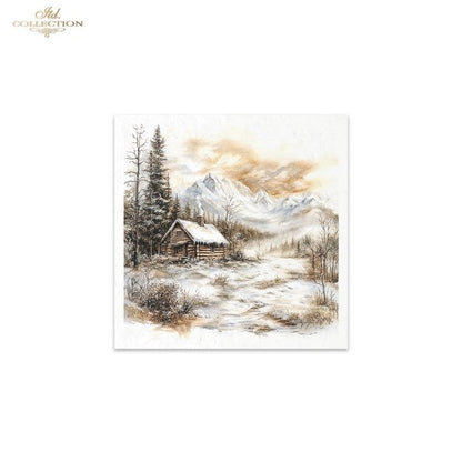 Decoupage Mini Rice Paper Set - Winter Scenery (Special Pre-Order)