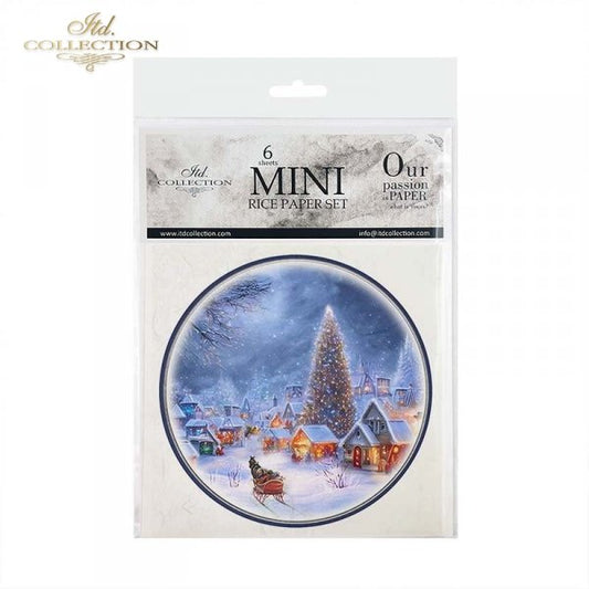 Decoupage Mini Rice Paper Set - Winter Scenes