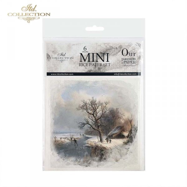 Decoupage Mini Rice Paper Set - Winter Views