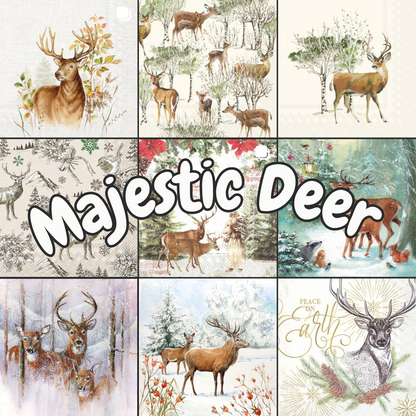 Decoupage Napkin Value Bundle - Majestic Deer