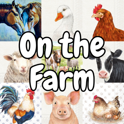 Decoupage Napkin Value Bundle - On the Farm