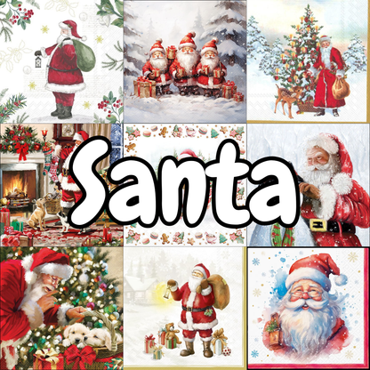 Decoupage Napkin Value Bundle - Santa
