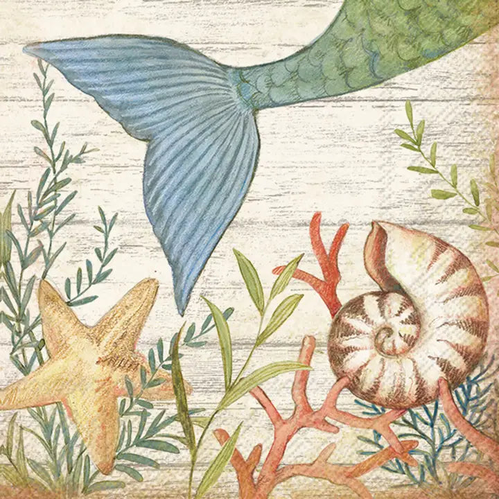 Decoupage Napkins 5" (2pcs)- Susan Winget Seas the Day