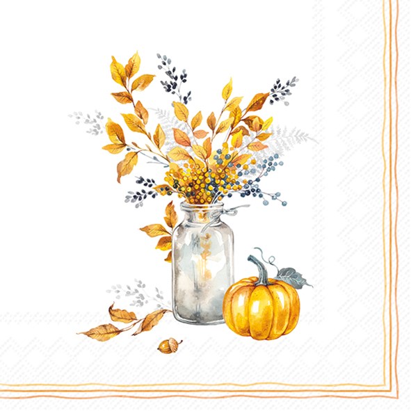 Decoupage Napkins 6.5" (2pcs)- Autumn Glow