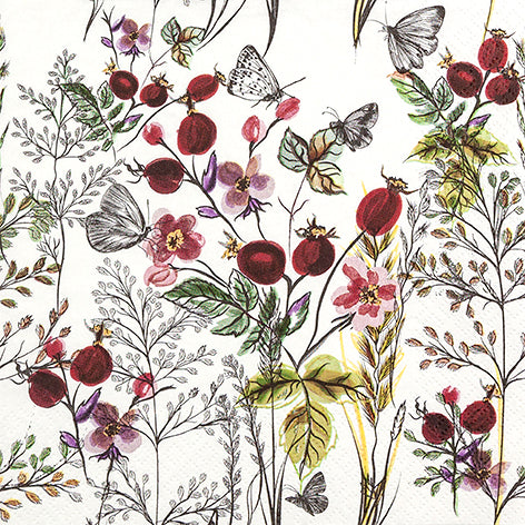 Decoupage Napkins 6.5"  (2pcs)- Autumn Scene