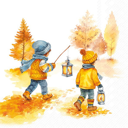 Decoupage Napkins 6.5" (2pcs)- Autumn Walk