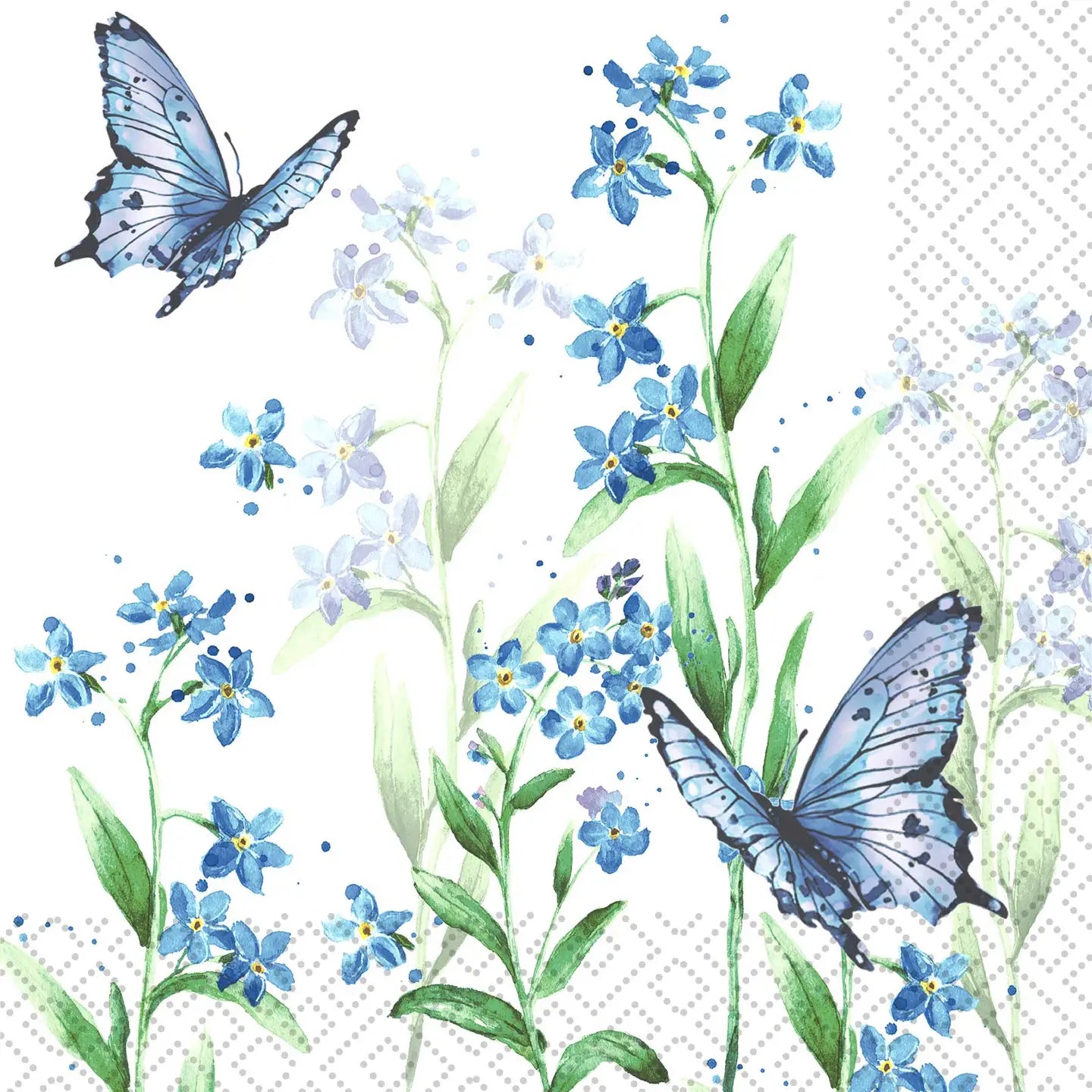 Decoupage Napkins 6.5"  (2pcs)- Azure