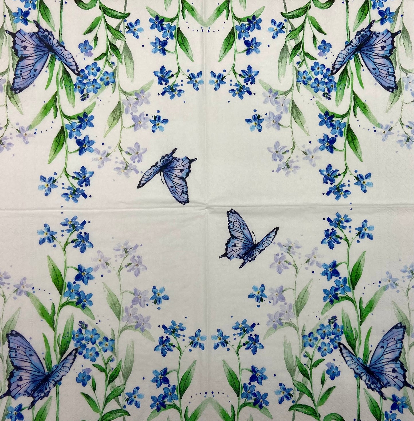 Decoupage Napkins 6.5"  (2pcs)- Azure