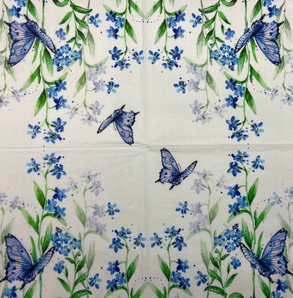 Decoupage Napkins 6.5"  (2pcs)- Azure
