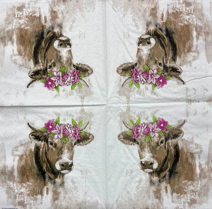 Decoupage Napkins 6.5" (2pcs)- Berta