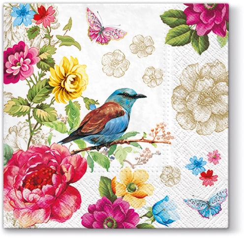 Decoupage Napkins 6.5" (2pcs)- Bird of Paradise