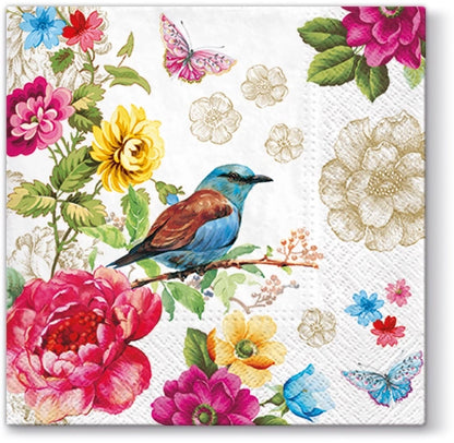 Decoupage Napkins 6.5" (2pcs)- Bird of Paradise