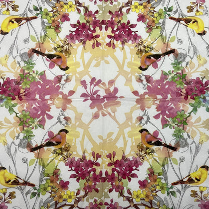 Decoupage Napkins 6.5"  (2pcs)- Birds in Spring